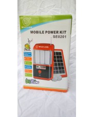 Rechargeable solar light with, radio, power bank for phone  